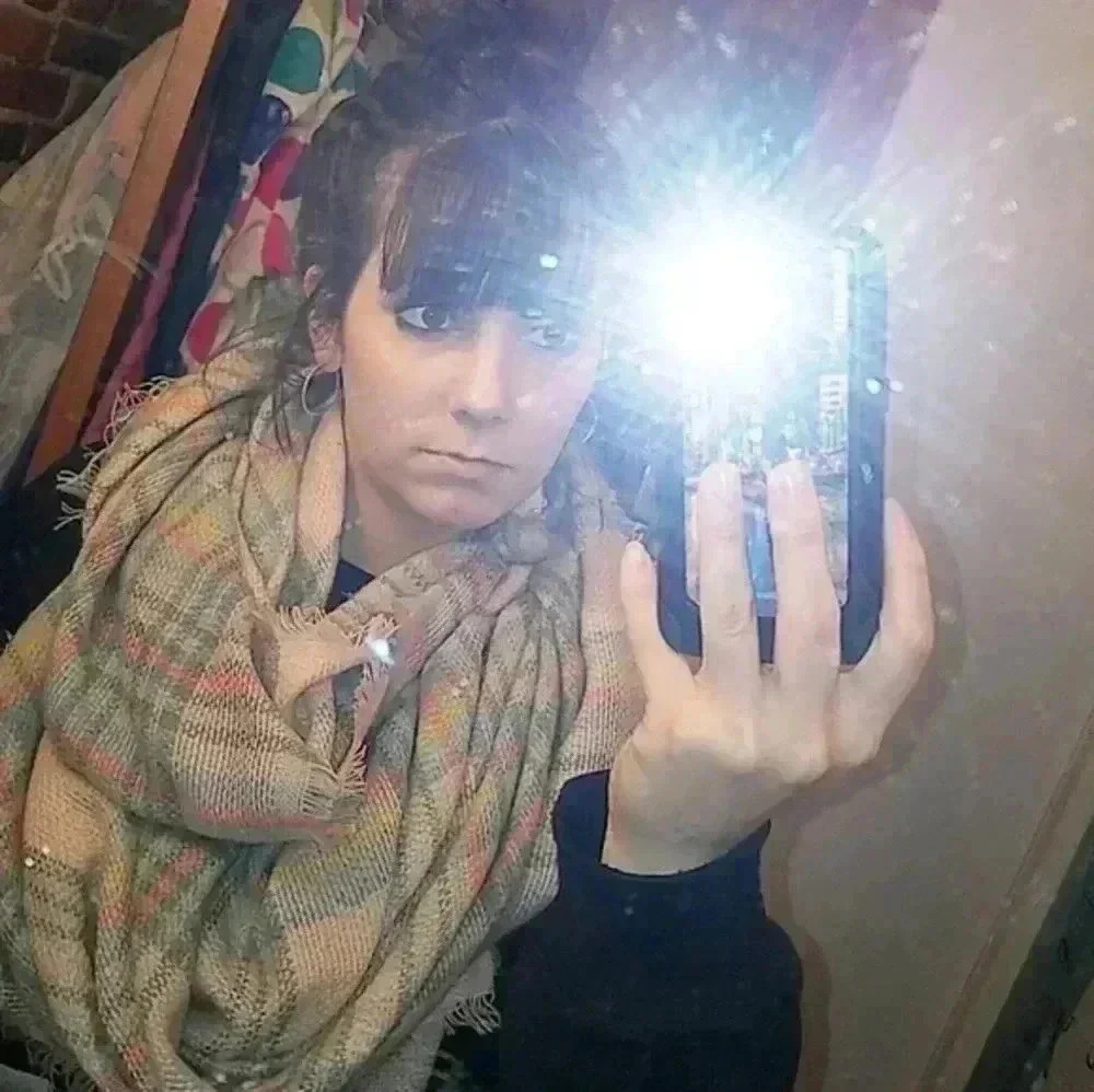 Pink blanket Scarf - Picture 2 of 2
